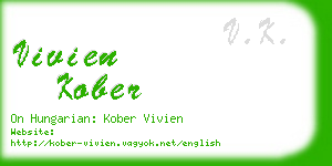 vivien kober business card